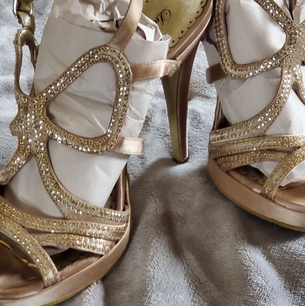 Champagne Sparkle High Heels